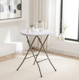 Folding Table: Outdoor Round Banquet Plastic Portable Table