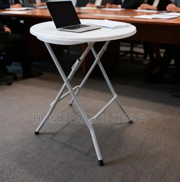 Folding Table: Outdoor Round Banquet Plastic Portable Table