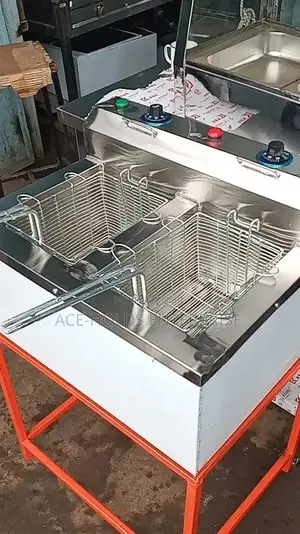Commercial Use Chips Double Deep Fryer - 10 Litres + 10 Litres