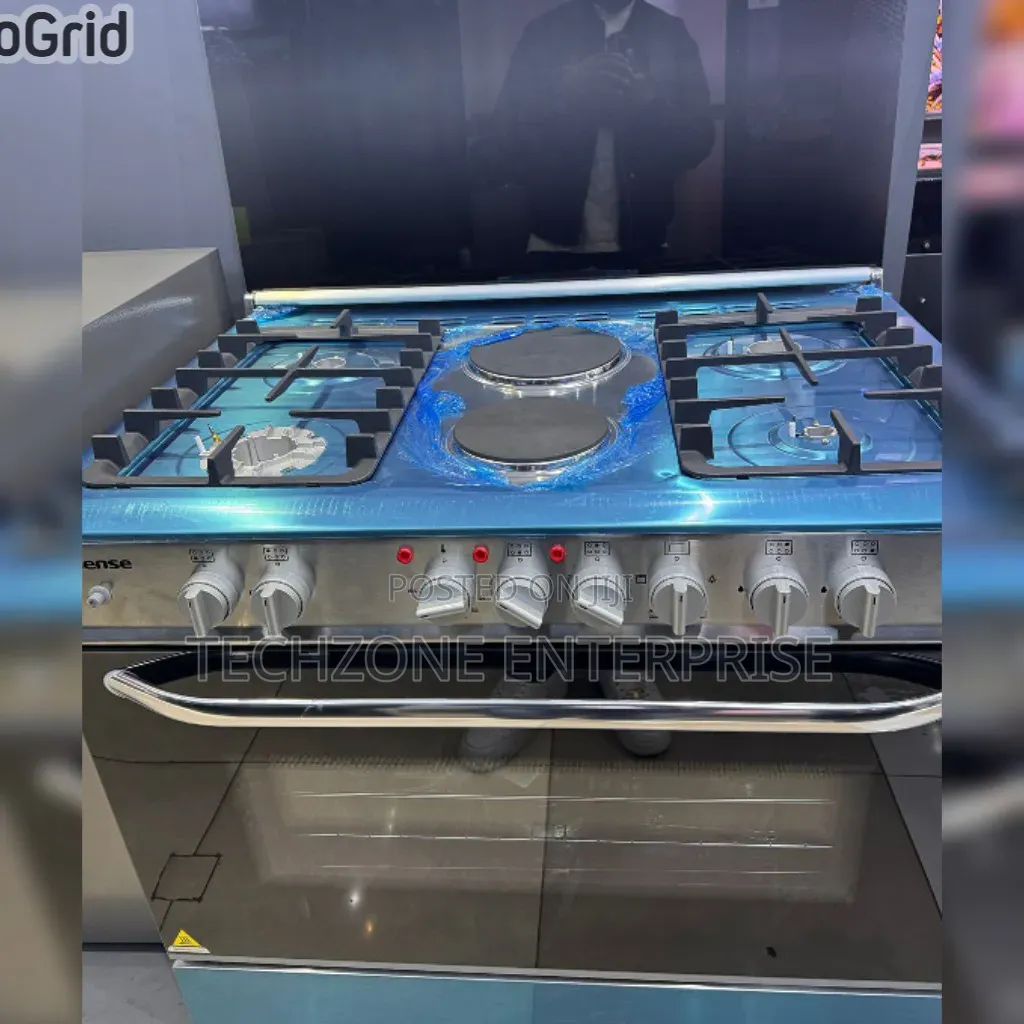 60*90cm Hisense 4+2 Standing Cooker With Electric Oven 