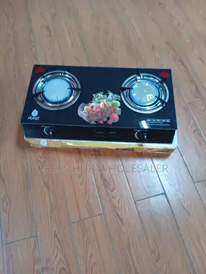 Nunix 2-Burner Tempered Glass Table Top Gas Stove.