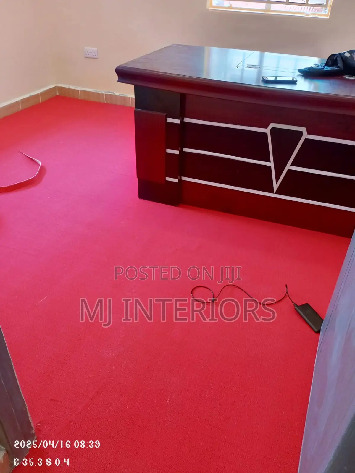 Premium Red Delta Wall to Wall Carpet for Office Interiors