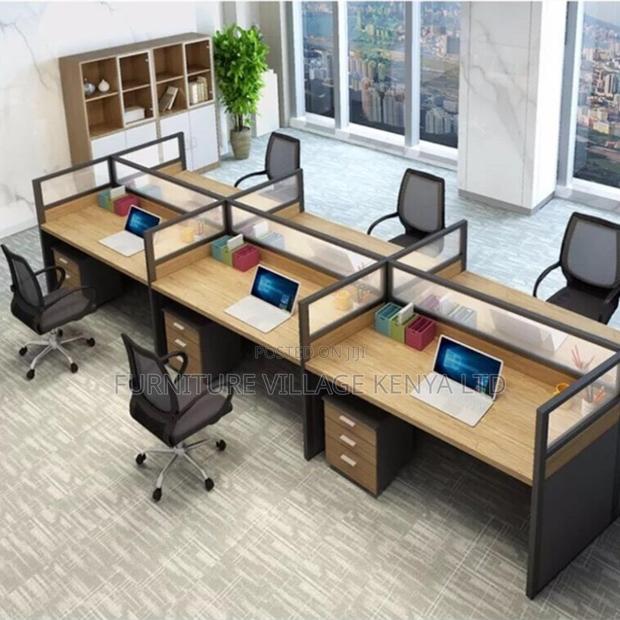 Office Workstation: Modular Six-Person Office Workstation. - thumbnail 5