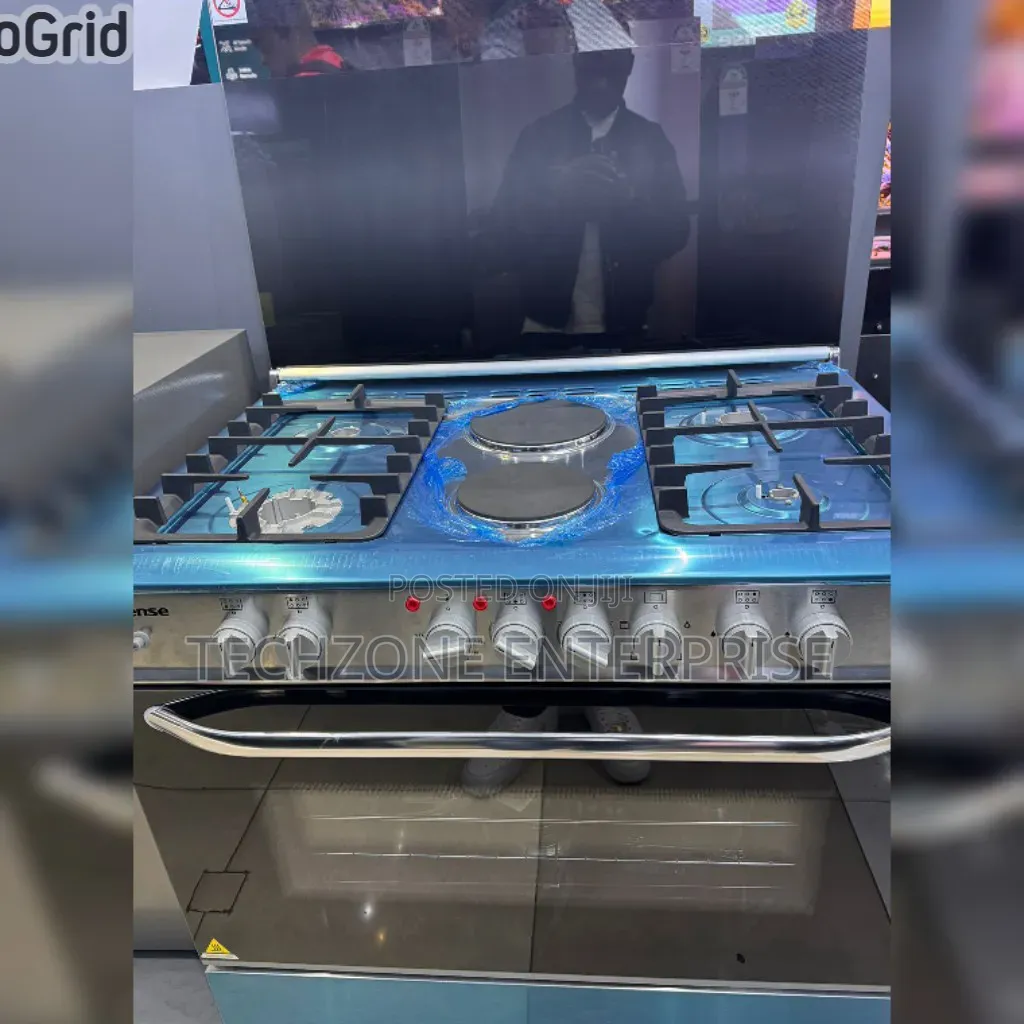 Hisense 60*90cm 4g+2e Cooker With Electric Oven and Wok Burner 