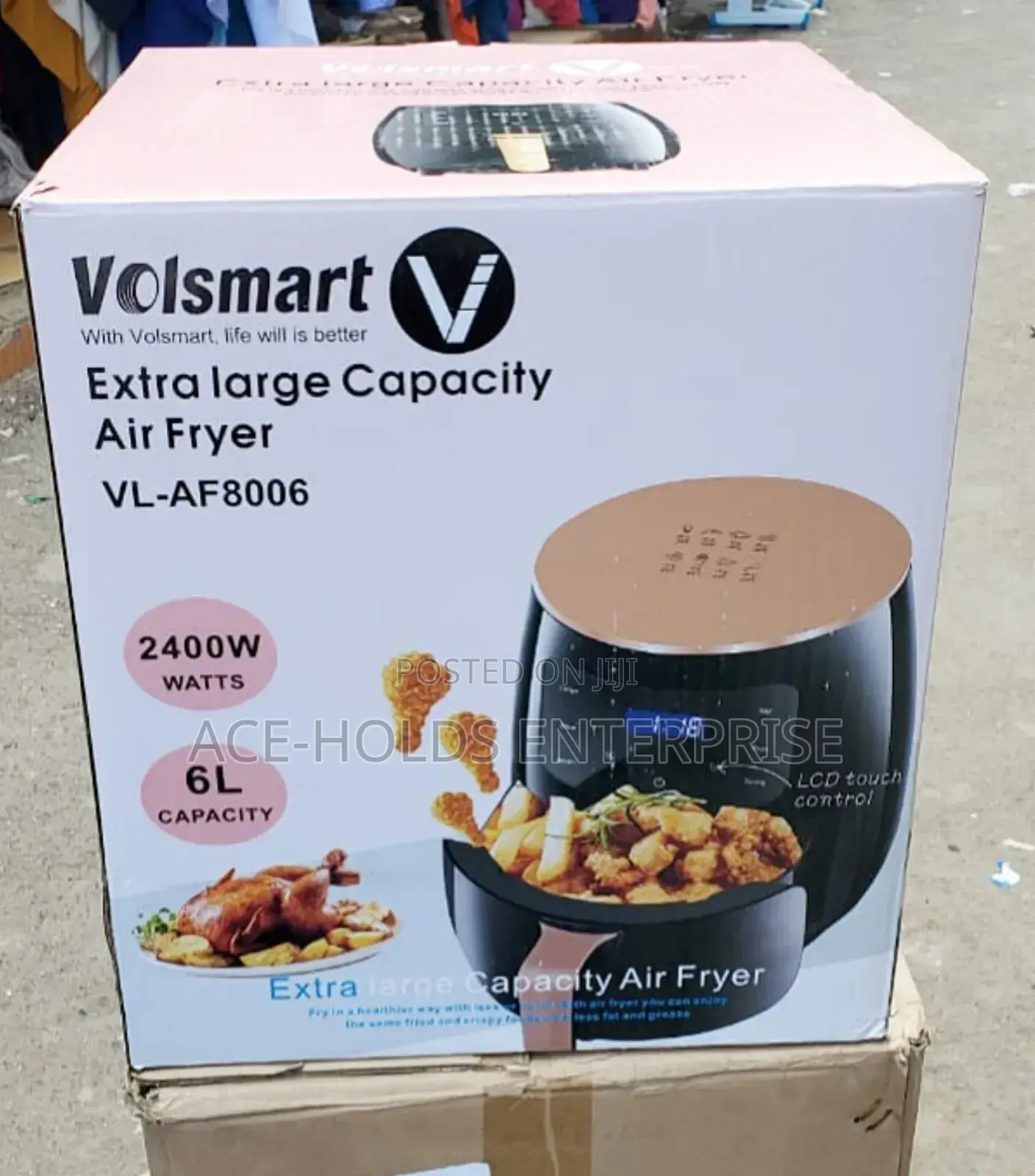 6 Litres Large Capacity - Volsmart Airfryer (2400w)