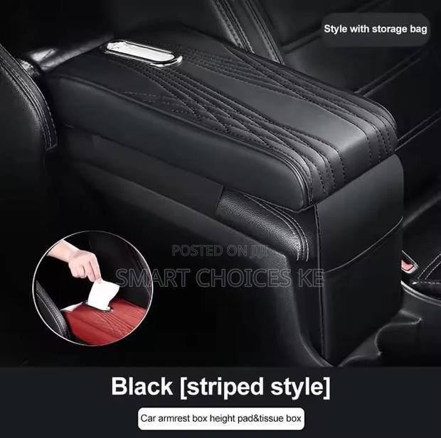 Quality Leather Car ArmrestHas Serviete Dispenser - main view