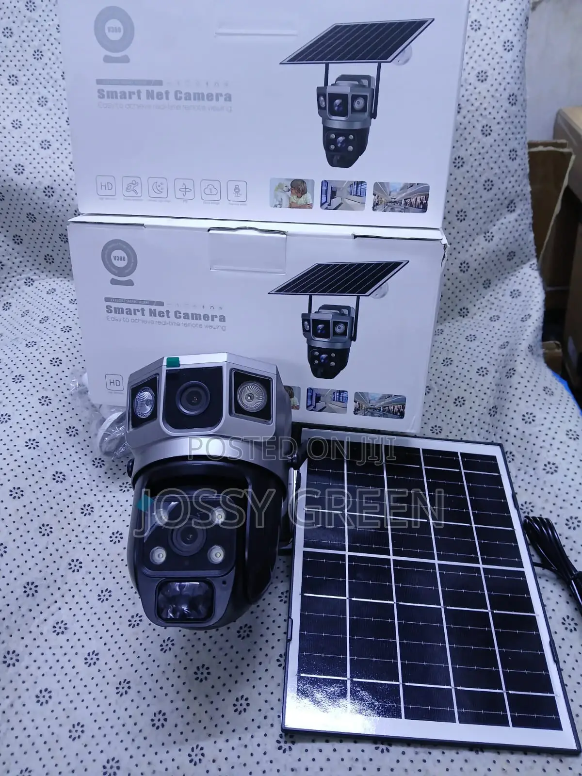 Outdoor Wifi Camera 2lens With Automatic Alert With Motion Detection