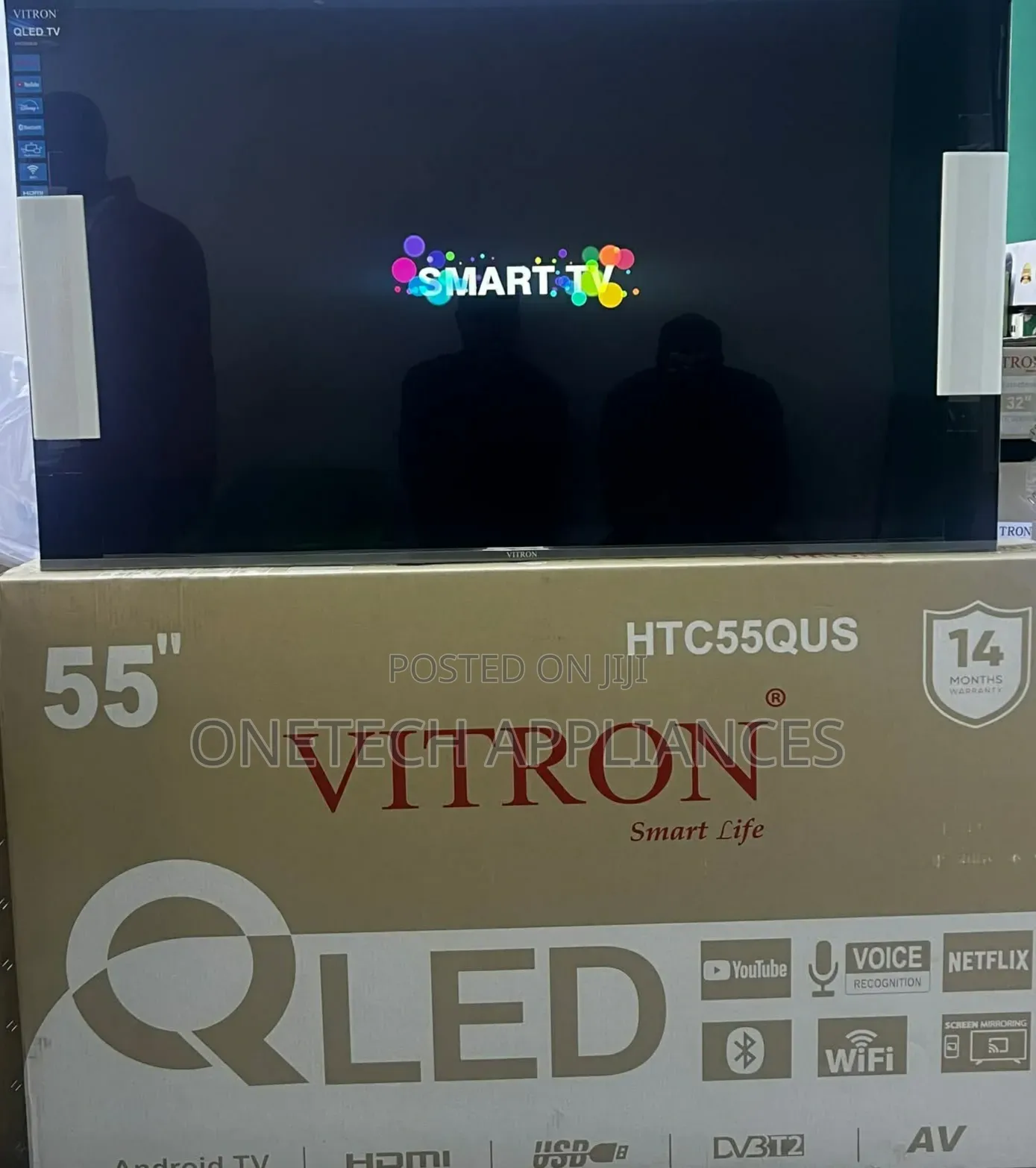 Vitron 55 Inches Qled Tv With Bluetooth and Youtube