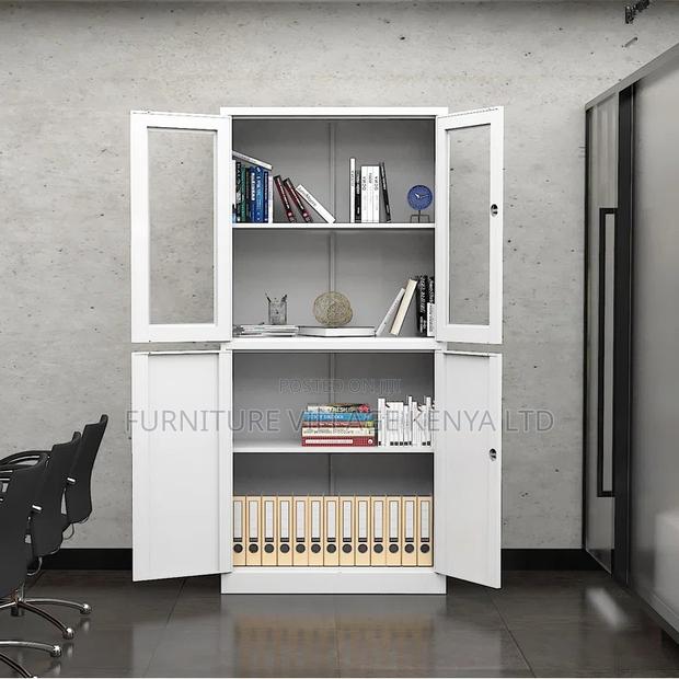 Office Cabinet: 2-Door File Storage Display Cabinet.