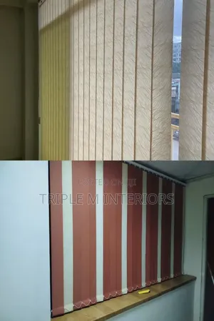 Beautiful Two-Tone Vertical Blinds for Home Decor