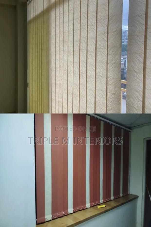 Beautiful Two-Tone Vertical Blinds for Home Decor