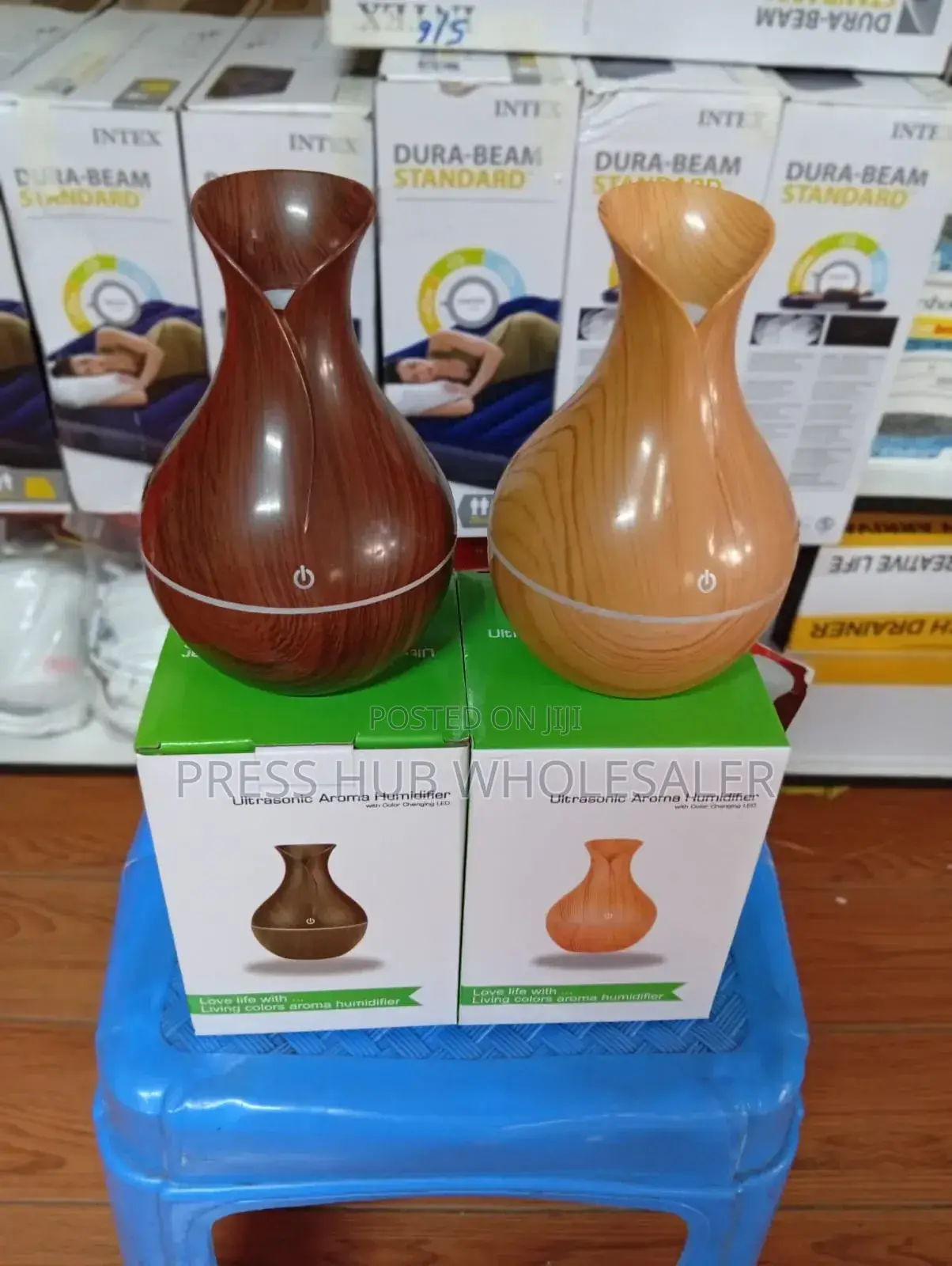 Ultrasonic Aroma Humidifier With Colorful Led Lights.