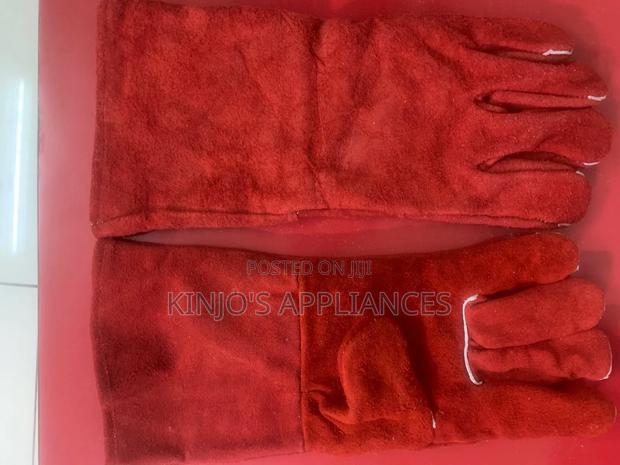 Red Leather 14inch Gloves Bes