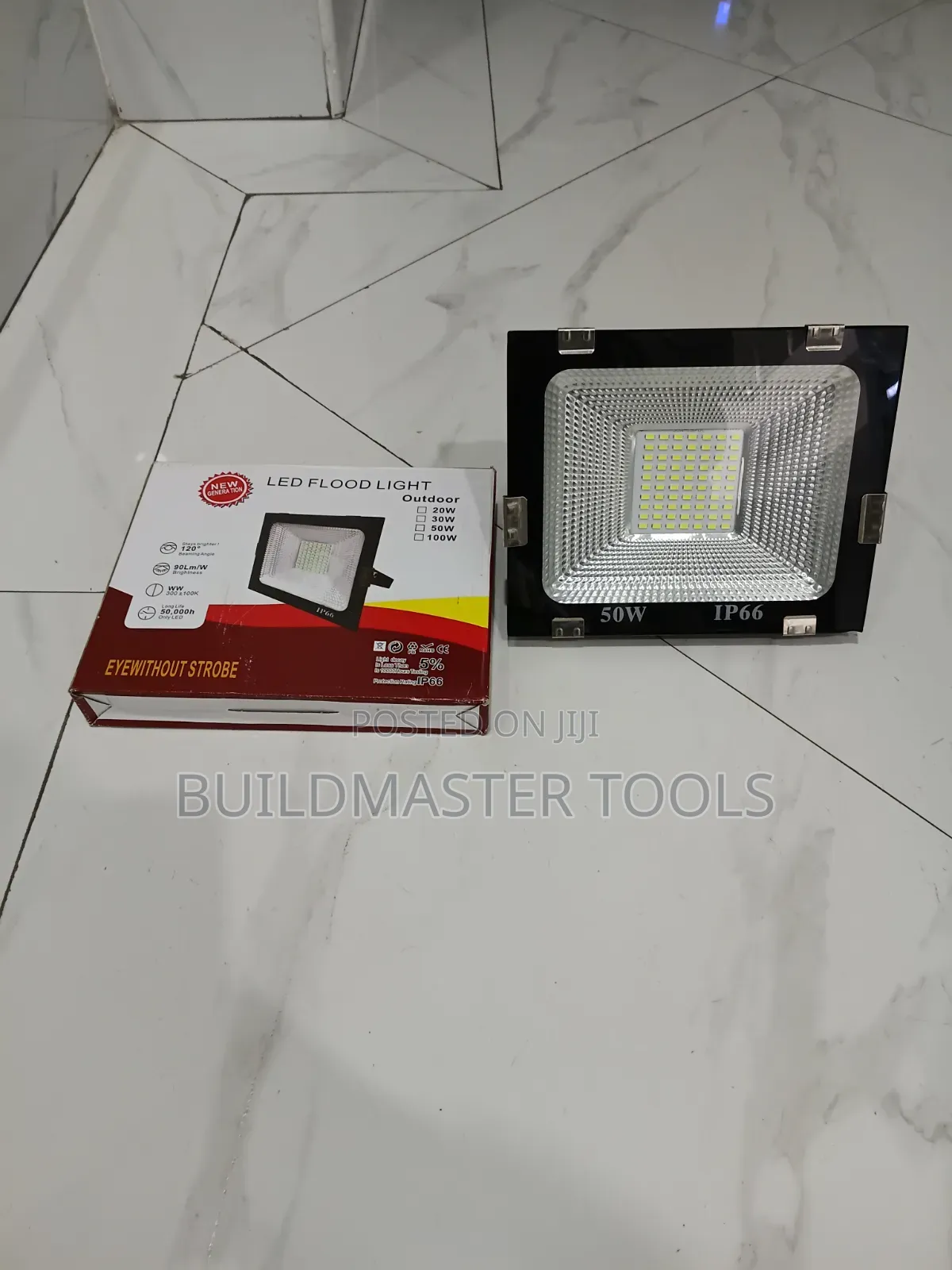 Generic 50w Ip66 Rated Black Led Flood Light
