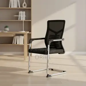 Office Chair : Modern Mesh Visitor Chair With Chrome Frame