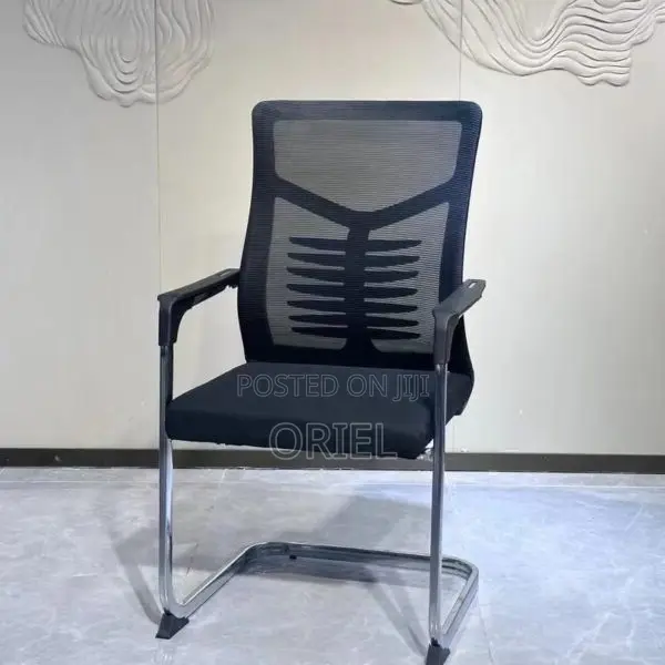 Office Chair : Modern Mesh Visitor Chair With Chrome Frame