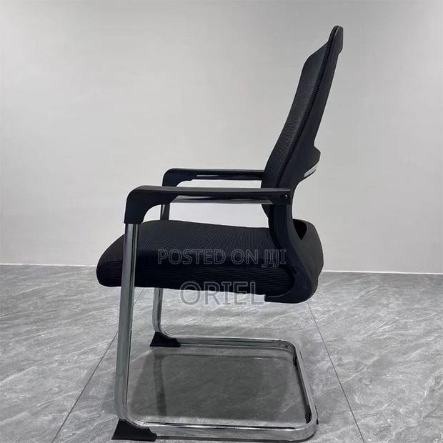 Office Chair : Modern Mesh Visitor Chair With Chrome Frame - thumbnail 9