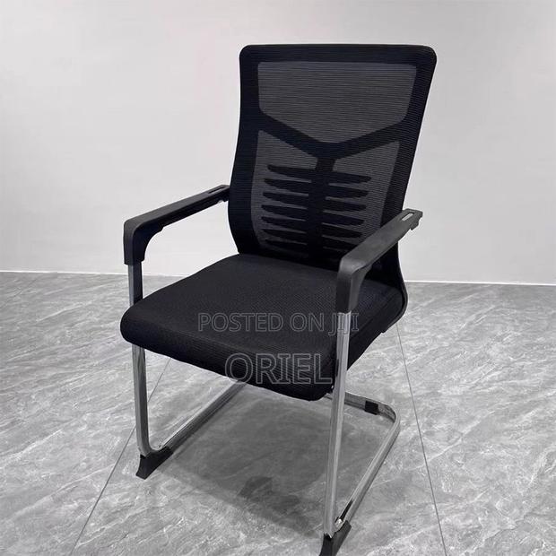 Office Chair : Modern Mesh Visitor Chair With Chrome Frame - thumbnail 10