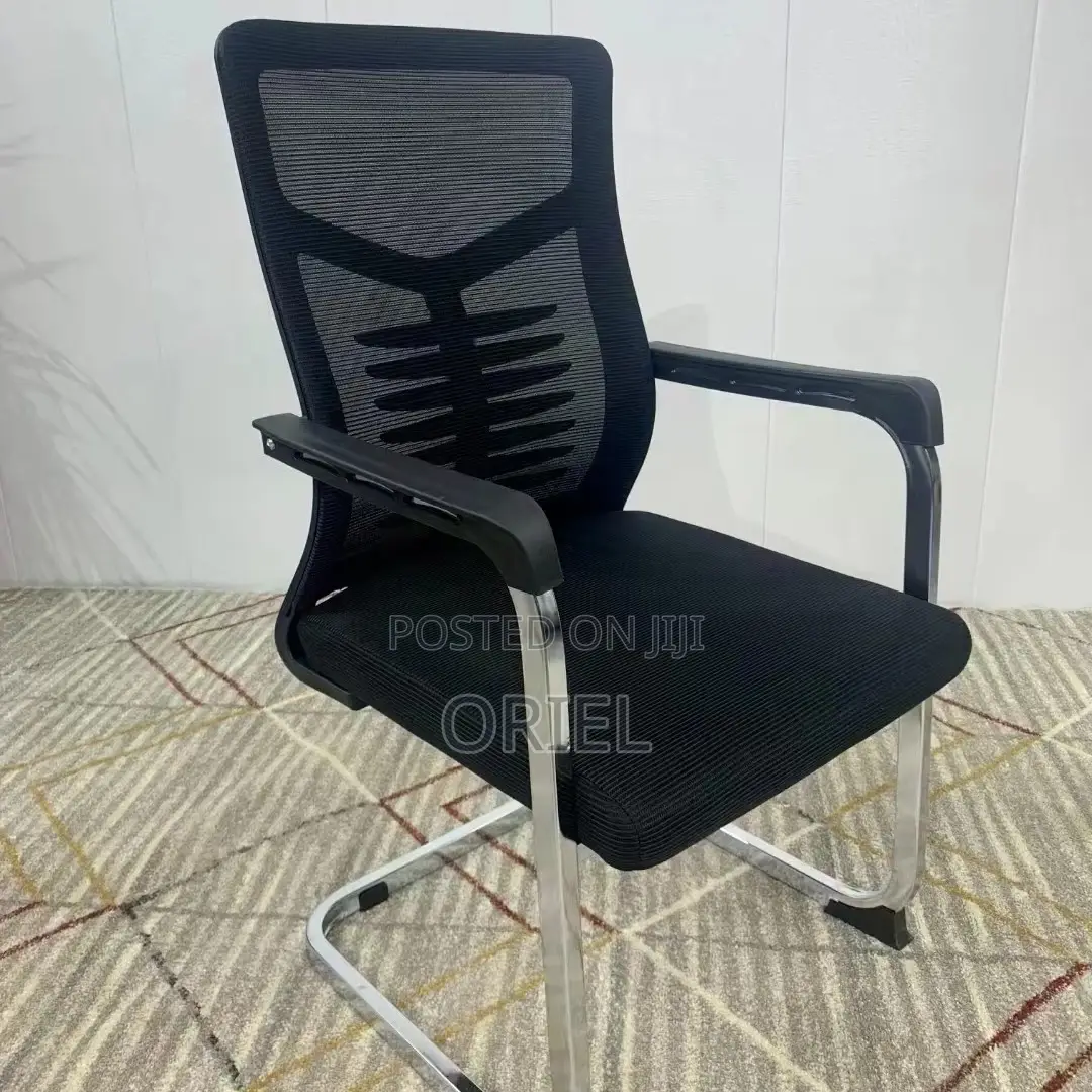 Office Chair : Modern Mesh Visitor Chair With Chrome Frame
