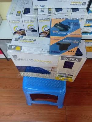 Intex Dura-Beam Standard Classic Downy Blue Air Mattress.4 *6