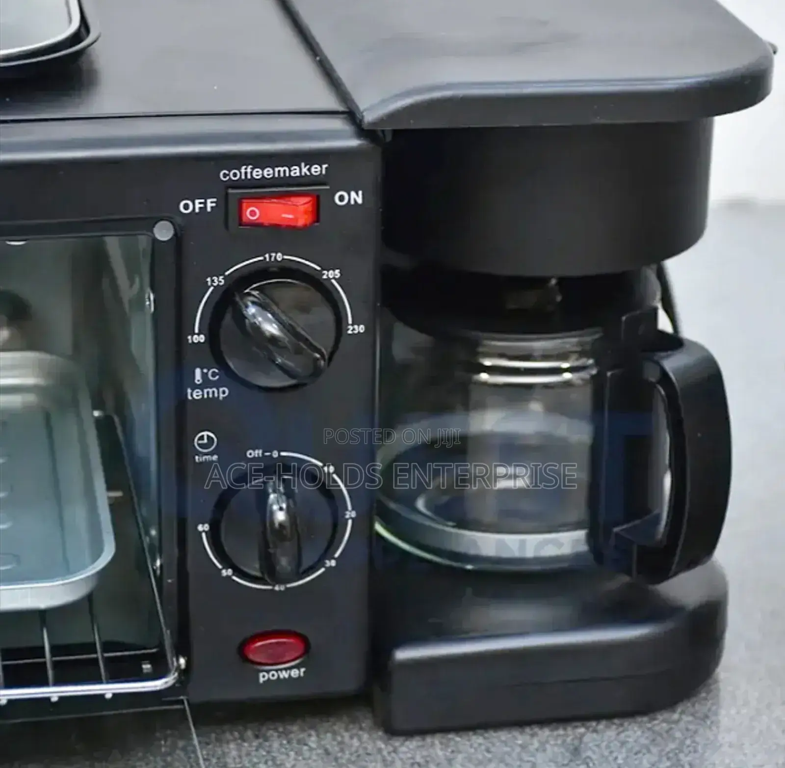 Electric Oven - Nunix 3 in 1 Breakfast Machine 12 Litres, Coffee Maker