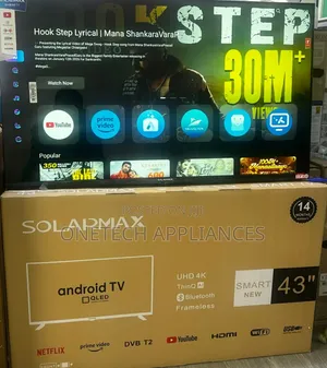 Solarmax 43inch Qled Frameless Tv With Bt