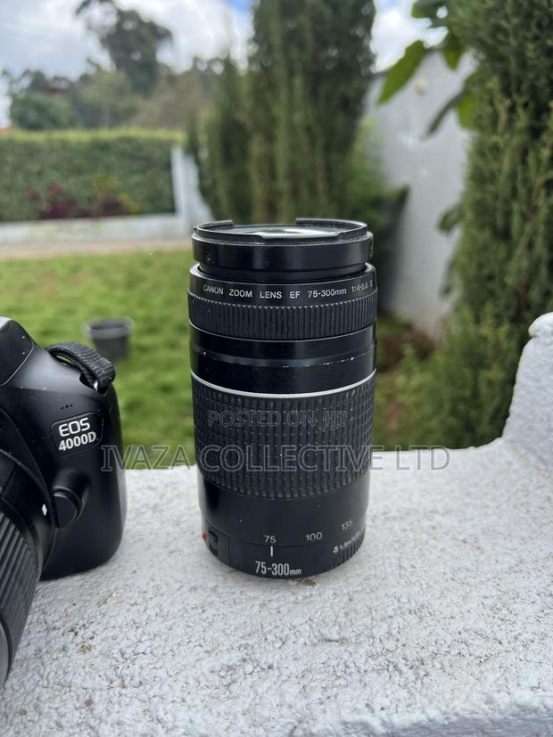 Canon Eos 4000d DSLR Camera With 18-55mm and 75-300mm - thumbnail 4