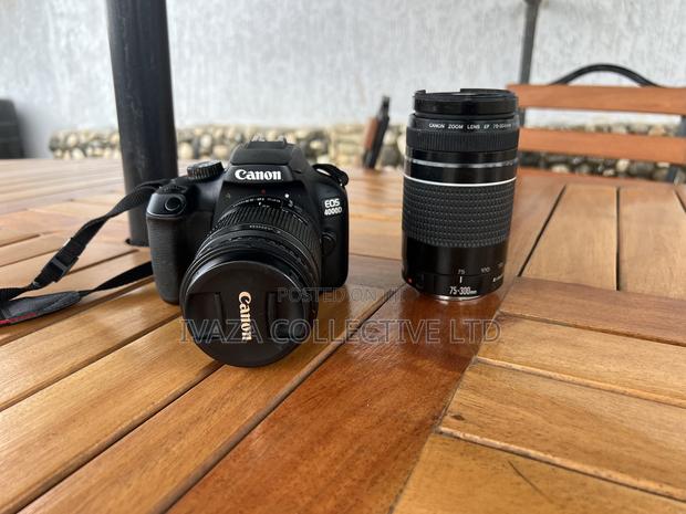 Canon Eos 4000d DSLR Camera With 18-55mm and 75-300mm - thumbnail 7