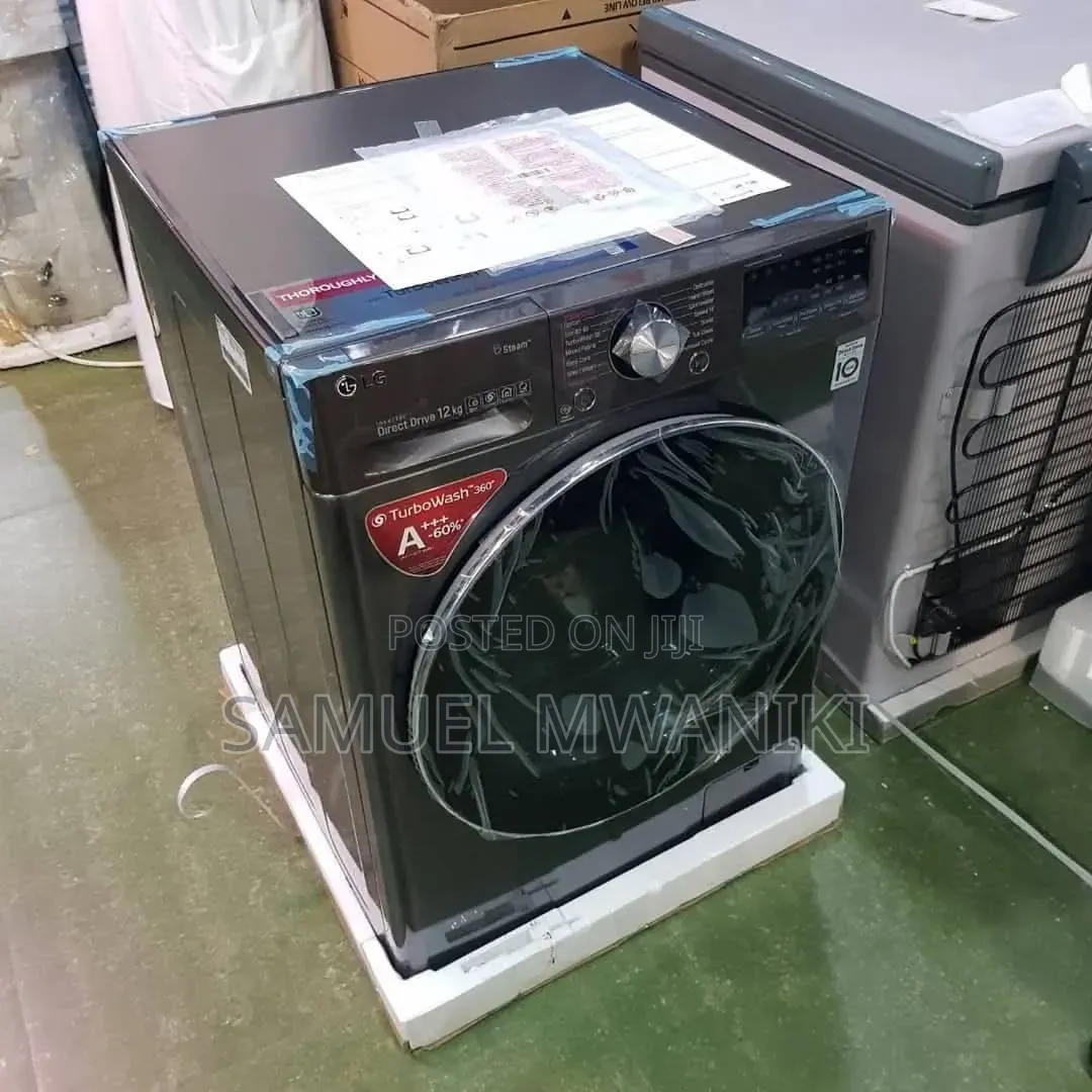 Lg 12kg Front Load Washing Machine Full Automatic With Inverter Dd