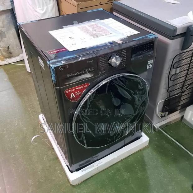 Lg 12kg Front Load Washing Machine Full Automatic With Inverter Dd