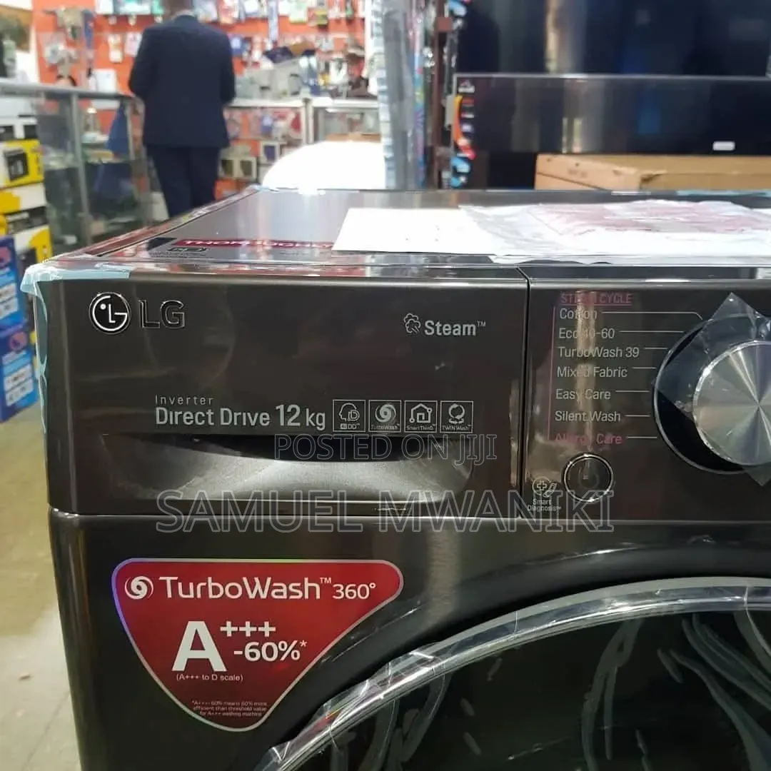 Lg 12kg Front Load Washing Machine Full Automatic With Inverter Dd