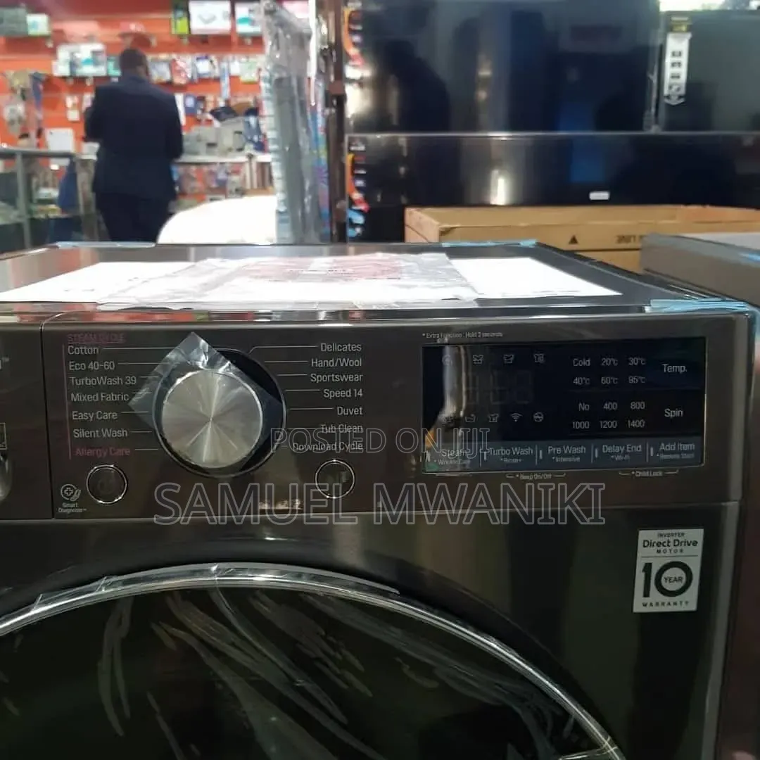 Lg 12kg Front Load Washing Machine Full Automatic With Inverter Dd