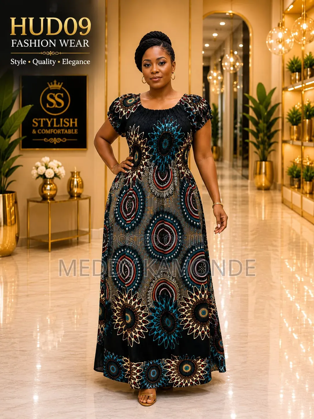 African Cotton Long Dresses