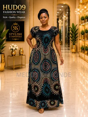 African Cotton Long Dresses