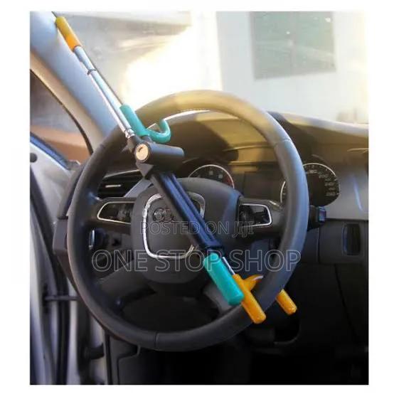 Heavy Duty Anti Theft Steering Wheel Lock Designed to Immobilize Wheel