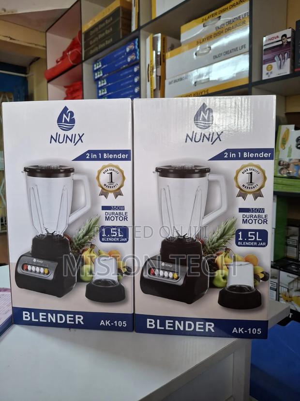 Nunix Ak-105 2 in 1 Blender 1.5l 350w 