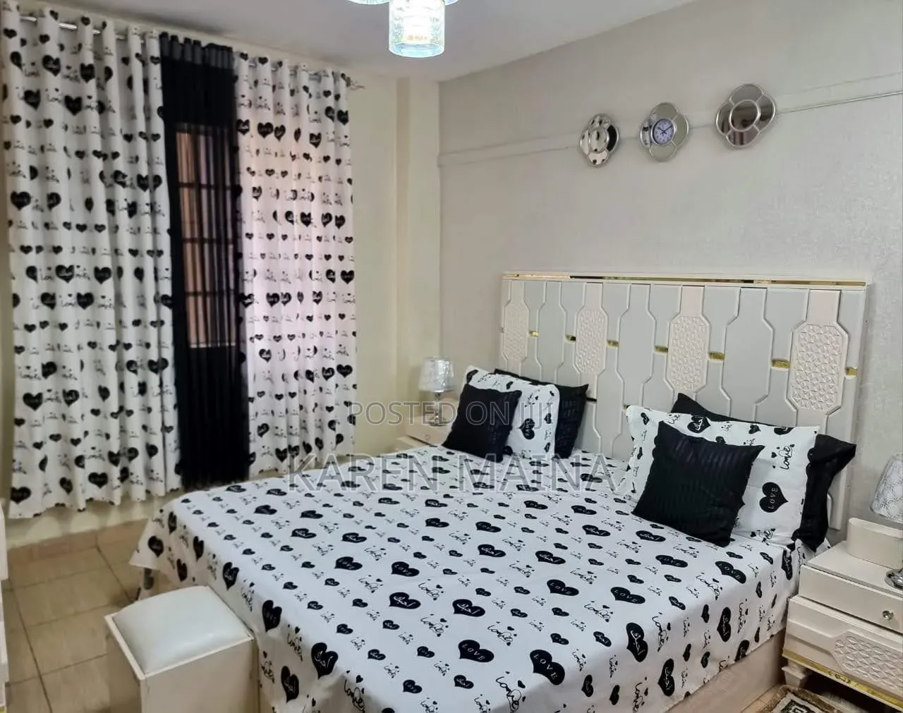 Stylish Modern Curtains And Office Blind