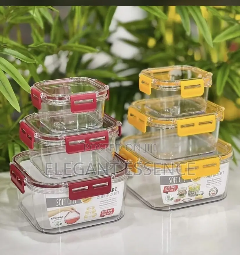3pcs Stackable Multipurpose Food Storage Containers Organizers