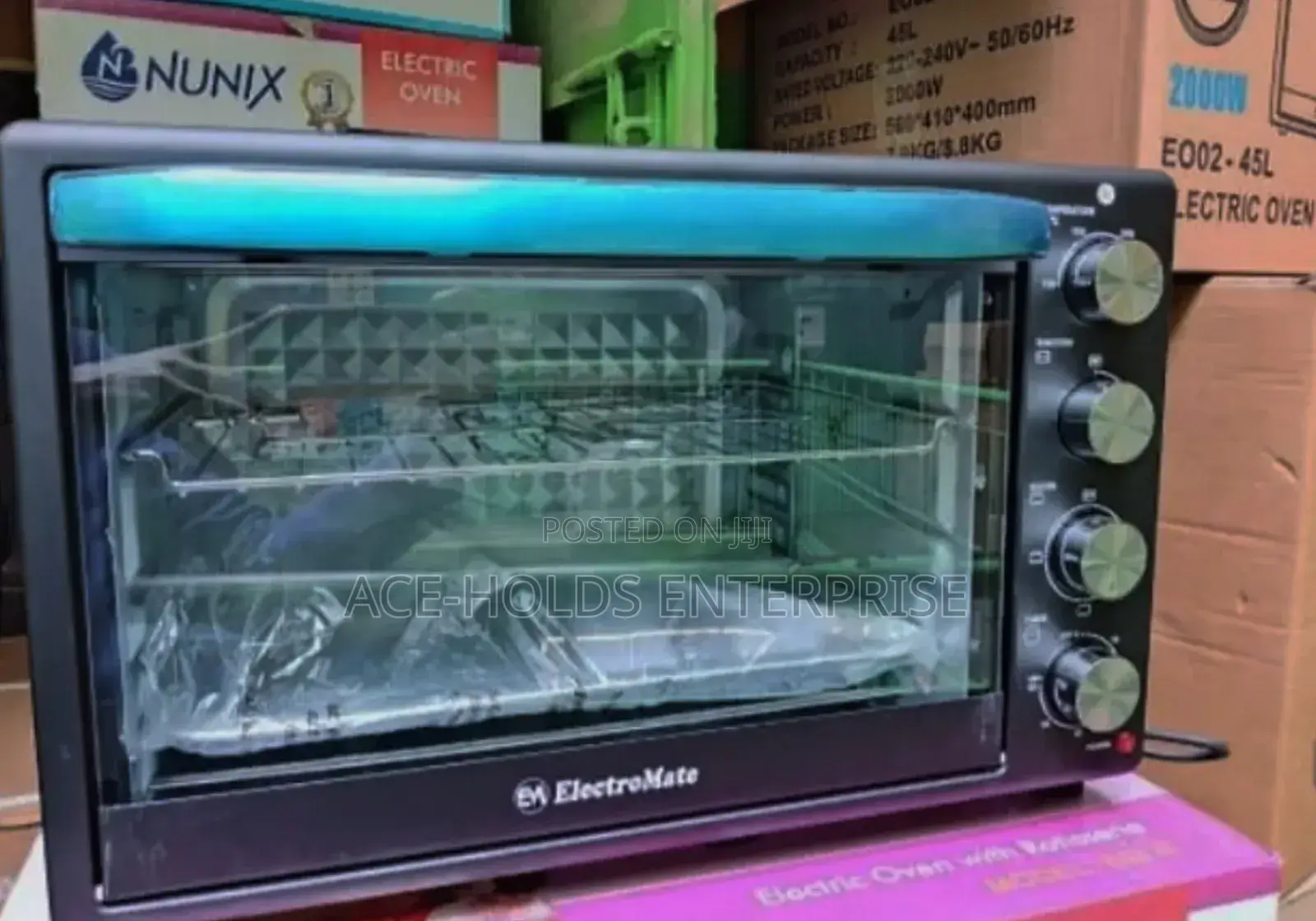 Electromate 45 Litres Commercial Electric Oven 2000w, Rotary Folk