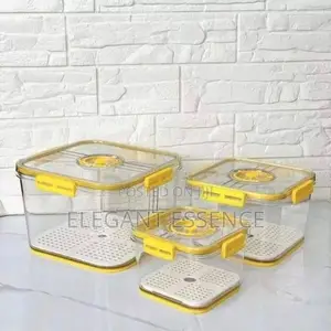 3pcs Stackable Multipurpose Food Storage Containers Organizers