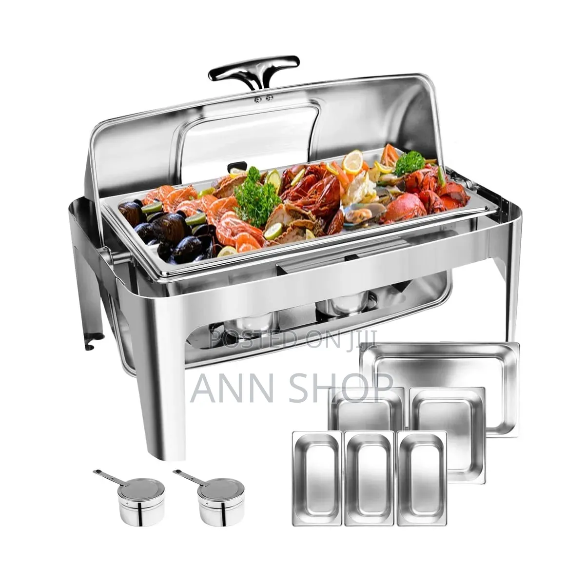 Silver Rectangle Chaffing Dishes