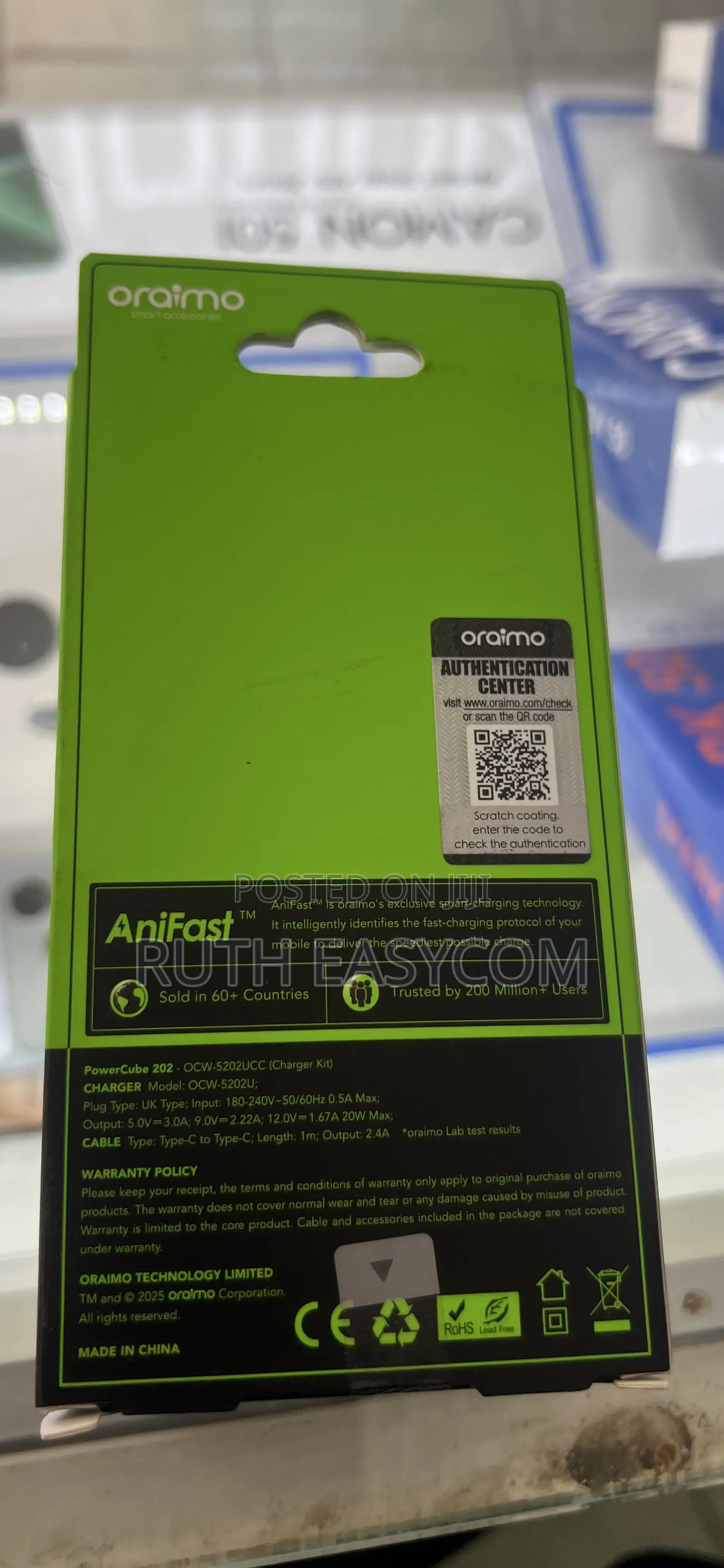 Oraimo 20w Charger