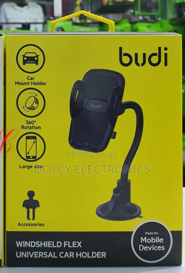 Budi Cm525b Windshield Flex Universal Car Holder.