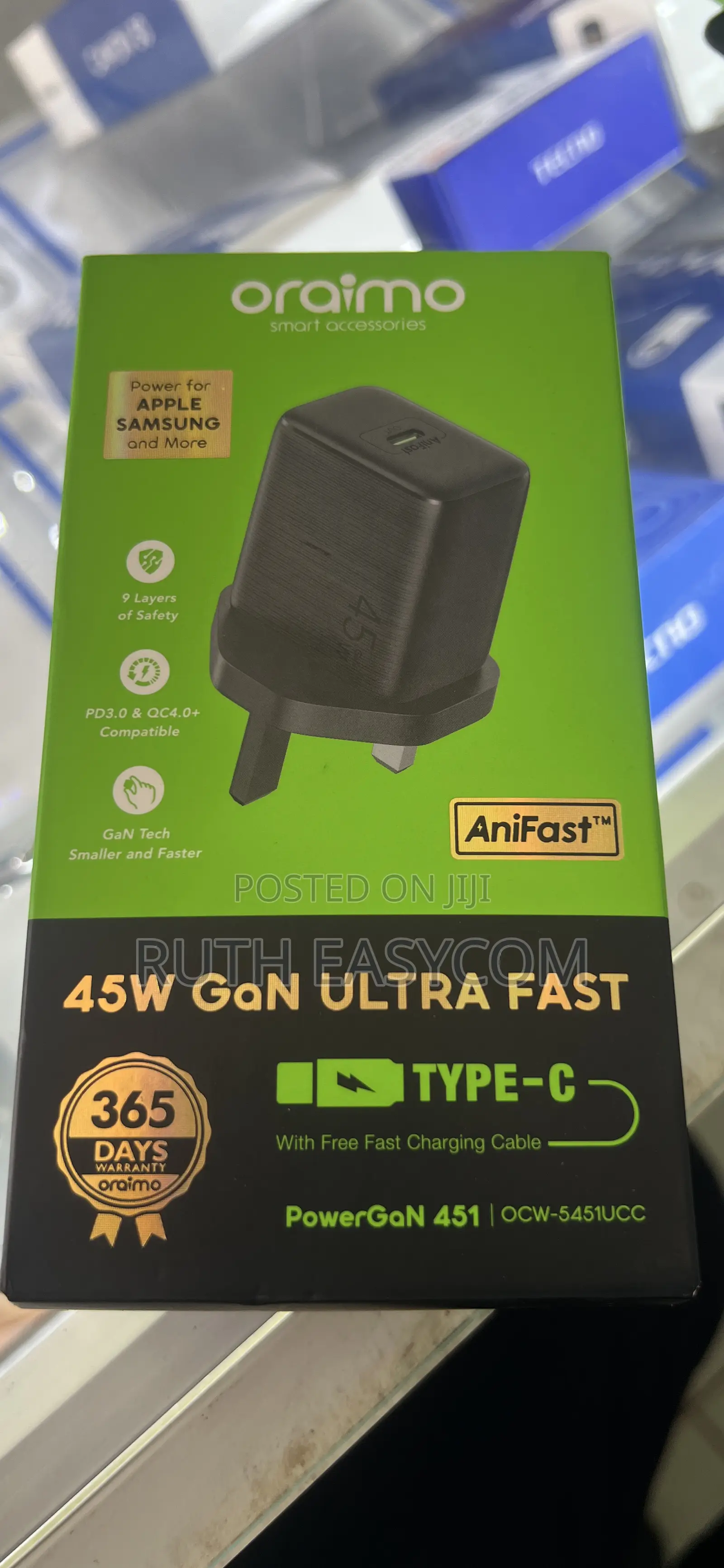 Original Oraimo 45w Fast Charger