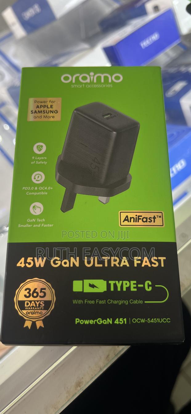 Original Oraimo 45w Fast Charger