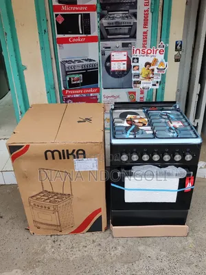 *Mika Standing Cooker 3 Gas + 1 Electric, 58cm X58cm, Jet Burners