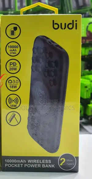 Budi Pb099b 20w 10000mah Wireless Power Bank.