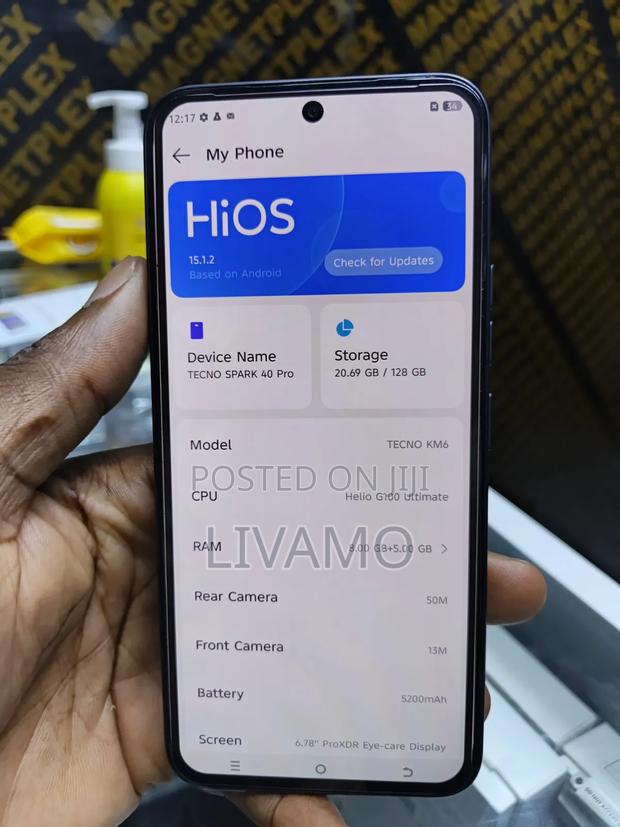 Tecno Spark 40 Pro 128 GB Black - thumbnail 2