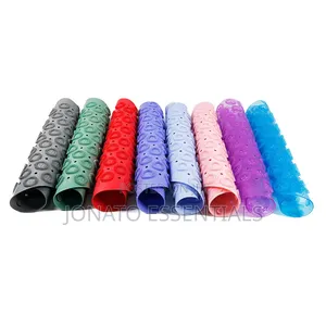 Non-Slip Silicone Bathroom Mat With Suction Cups Foot Scrubber