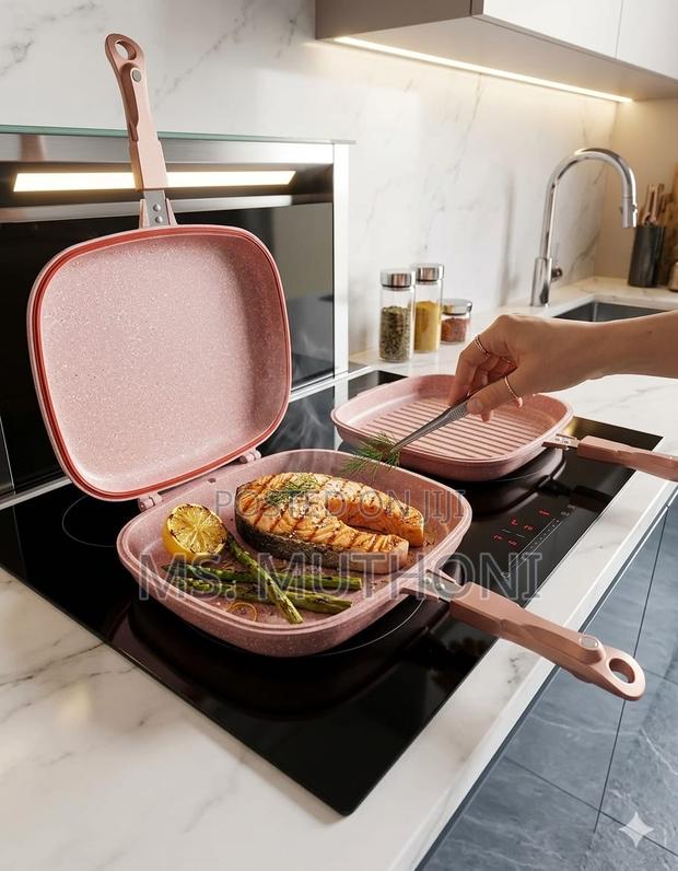32 Cm High Quality Granite Double Sided Grill Pan*